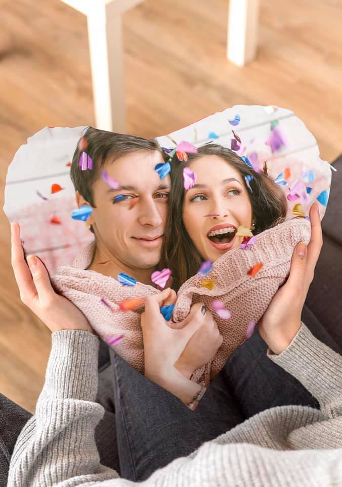 Idea regalo cuscino personalizzato con foto