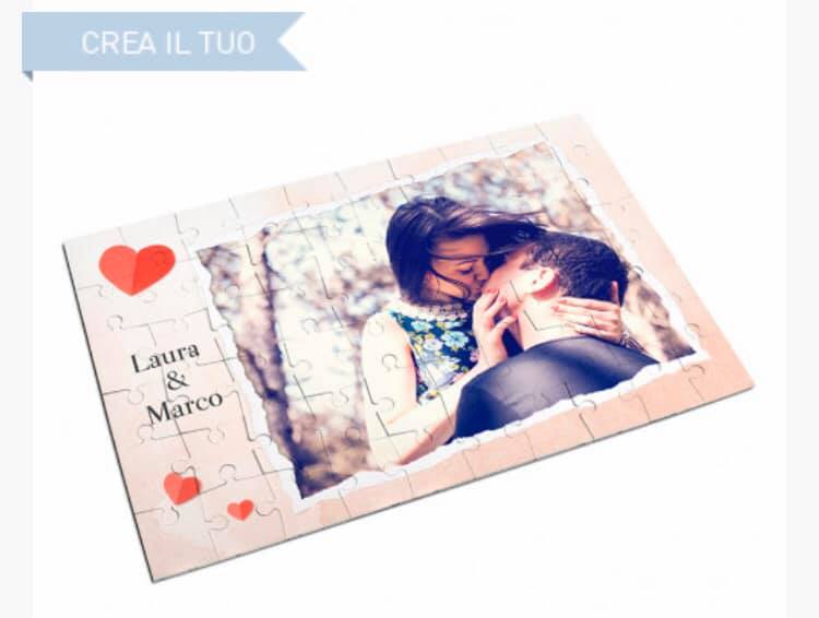 puzzle personalizzato con foto idea regalo san valentino